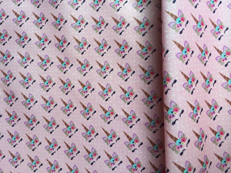 pink color unicorns glitter leather (4).jpg