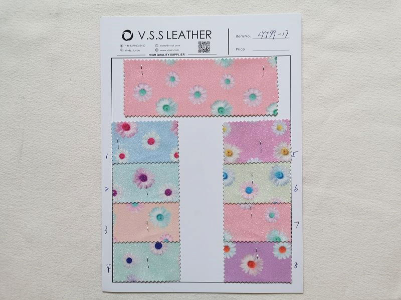 daisies printed fine glitter fabric (2).jpg