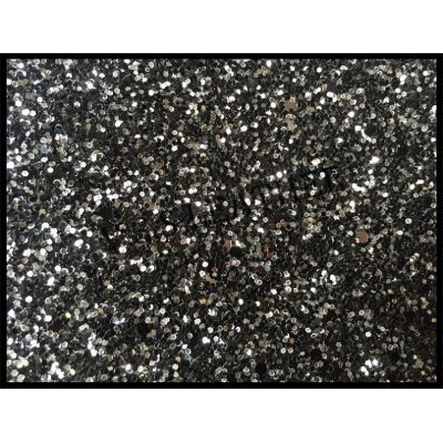 Black&Silver Mix Grade 3 Self Adhesive Glitter Wallpaper Fabric Border