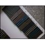 Plaid Printed Synthetic Leather Fabric
