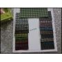 Plaid Printed Synthetic Leather Fabric