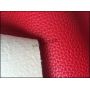 Red Color Lichi Grain Leather Fabric