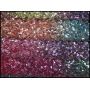 Rainbow Chunky Glitter Leather Fabric