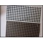 Black&White Color Small Plaid Leather Fabric