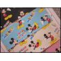 Micky Mouse Printed Synthetic Leather Fabric