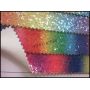 Shining Rainbow Chunky Glitter Fabric