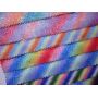 Rainbow Fine Glitter Leather Fabric