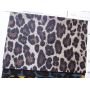 Faux Leather Fabric Embossed With Leopard 