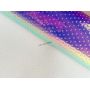 Holographic Iridescent Small Dot Leather Fabric 