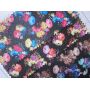 Floral Print Leather Fabric,Flower print leather