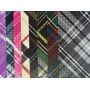 Printed Plaids Tartan Leather Fabirc Faux Leather For Bows