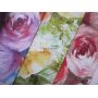 Flower printed Leather Fabric 