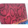 Faux Leather Fabric Embossed Snake