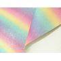 Rainbow Printed Fine Glitter Leather