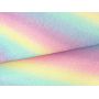 Rainbow Printed Fine Glitter Leather