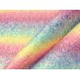 Printed Rainbow Chunky Glitter Leather