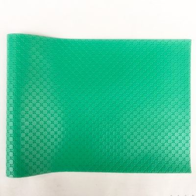 Criss Cross Green Faux Leather 