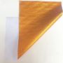 Orange Color Metallic Leather Fabric