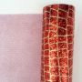 Red and Gold Brick House Glitter leather