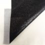 Mesh Glitter Leather Fabric Black Color