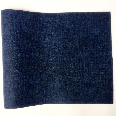 Dark Blue Jean Pattern PVC Leather