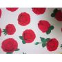 Flower Printed Faux Leather Fabric