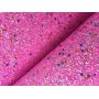 Pink And Blue Sequin Chunky Glitter Fabric