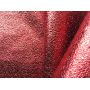Red Druzy Leather Fabric