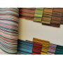 Colorful Mini Stripe PVC Leather