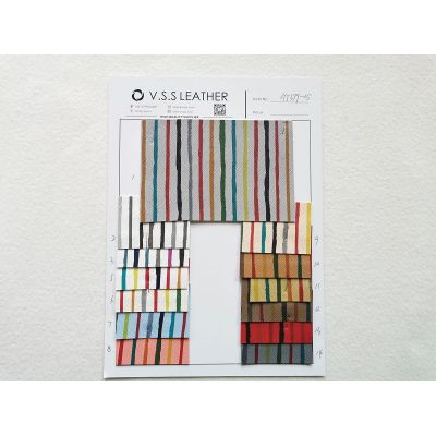 Colorful Mini Stripes Leather 