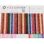Colorful Mini Stripes Chunky Glitter Fabric 
