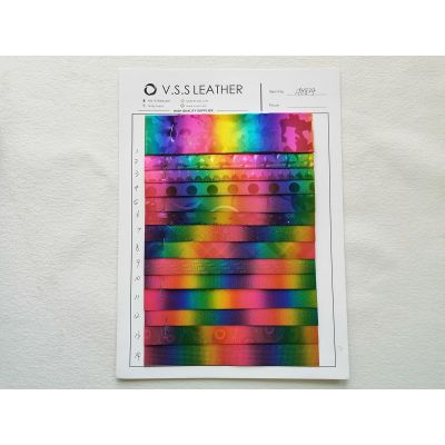 Rainbow Smooth PVC Leather