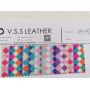 Colorful Plaids Fine Glitter Leather