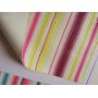Candy Stripe Chunky Glitter Leather Canvas