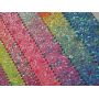 Rainbow Chunky Glitter Leather With Printing