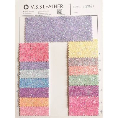 Chunky Glitter Faux Leather Roll