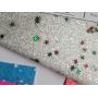 Snowflakes Christmas Chunky Glitter Leather