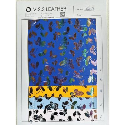 Metallic Butterfly PVC Leather Vinyl