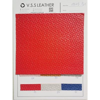Solid Colors Faux Leather For Bags