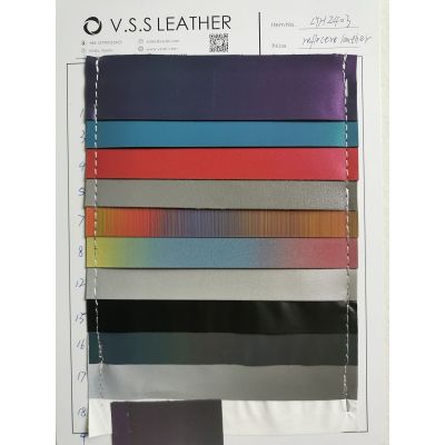 High Quality Reflective Leather Fabric