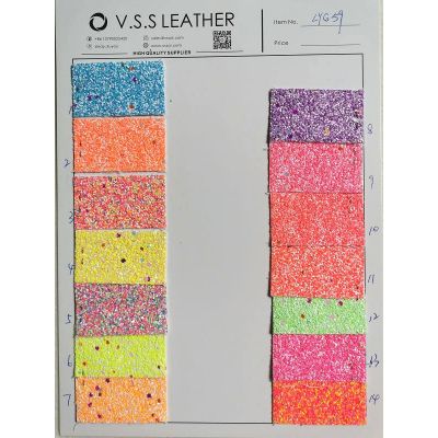 Twill Fabric Backing Chunky Glitter Leather
