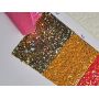 Round Sequin Chunky Glitter Leather