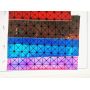 Hologram Iridescent Rainbow Color Leather Fabric