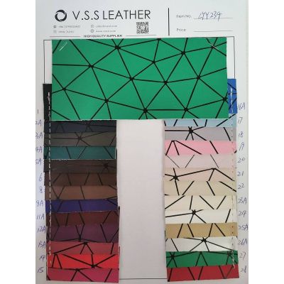 Geometrical Pattern Soft Faux Leather