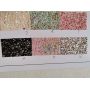 Color Mixed Chunky Glitter Leather Sheets