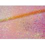 Pink Color Glitter Leather Fabric  Chunky Glitter Vinyl