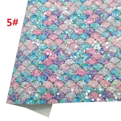 Mermaid Scales Chunky Glitter Soft Cotton Backing