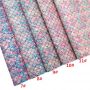 Vivid Colors Mermaid Scales Glitter Leather Fabric