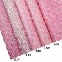 Pink Color Mermaid Scales Glitter Leather Fabric