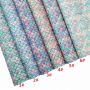 Stock Mermaid Scales Glitter Leather Fabric